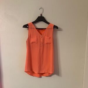 Apt. 9 Coral Sleeveless Blouse with Zipper